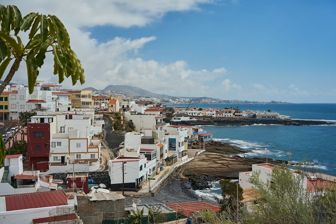Coastal town in Tenerife, Canary Islands, for winter sun